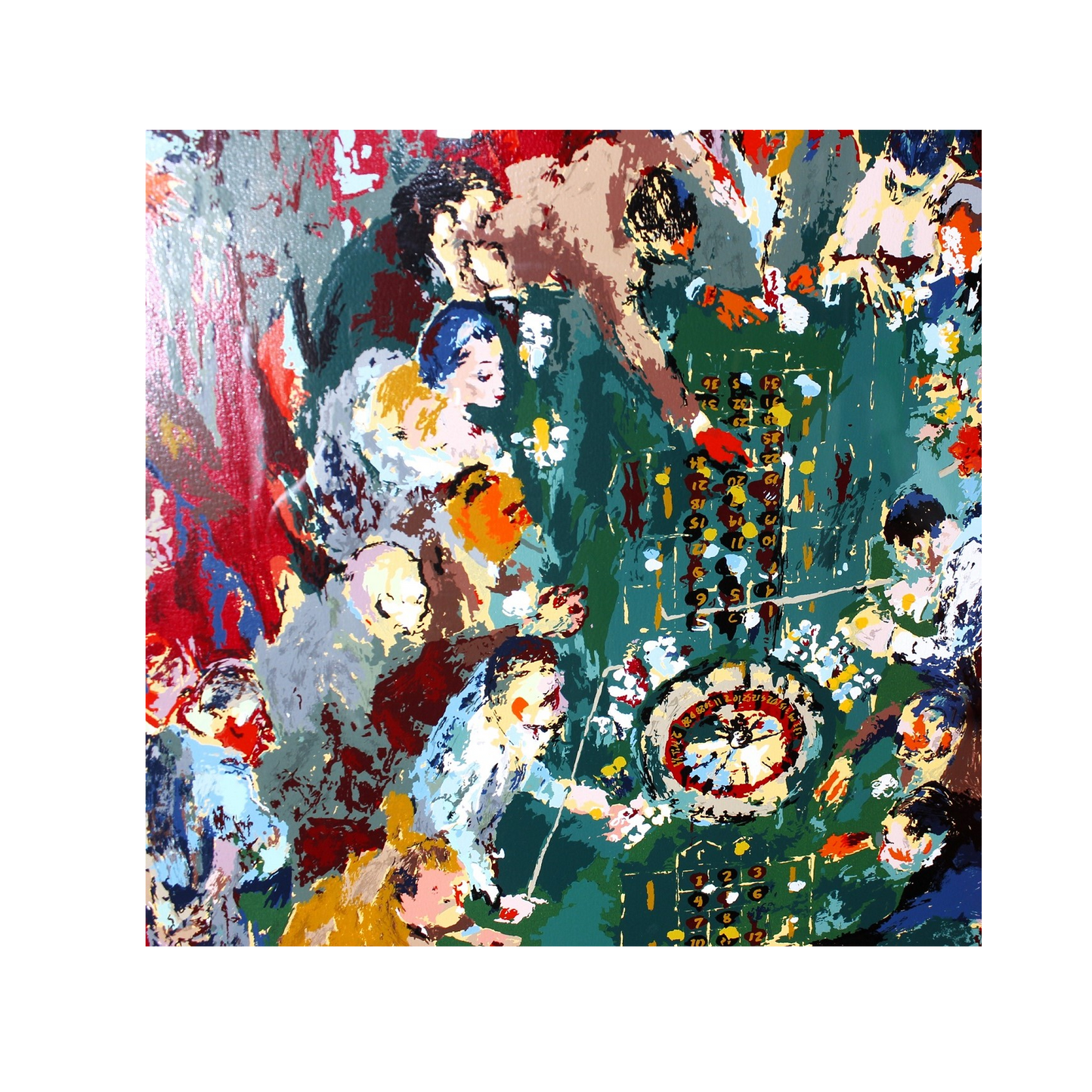 LeRoy Neiman Limited Edition 'Gaming Table'