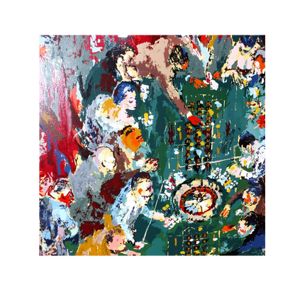 LeRoy Neiman Limited Edition 'Gaming Table'