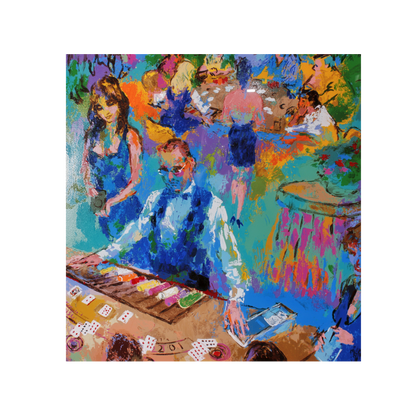 LeRoy Neiman Limit Edition 'High Stakes Blackjack'