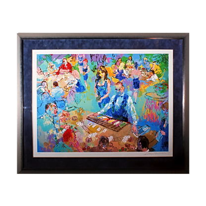 LeRoy Neiman Limit Edition 'High Stakes Blackjack'