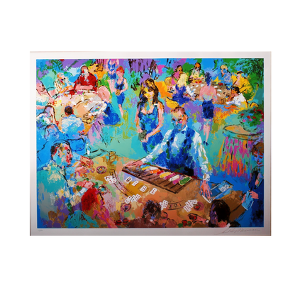LeRoy Neiman Limit Edition 'High Stakes Blackjack'