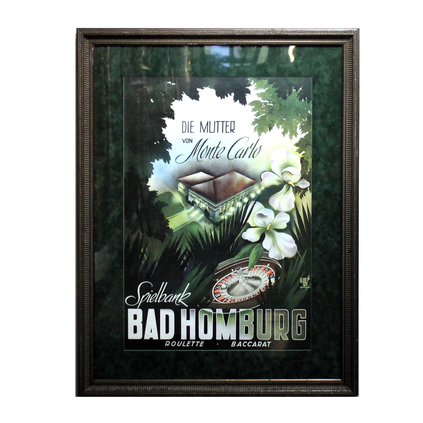 The Mother of Monte Carlo Spielbank Bad Homburg- Rare Poster - Centaur Art Galleries