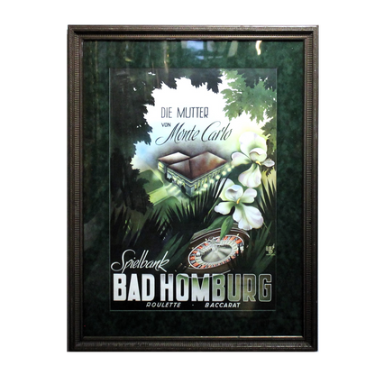 The Mother of Monte Carlo Spielbank Bad Homburg- Rare Poster - Centaur Art Galleries