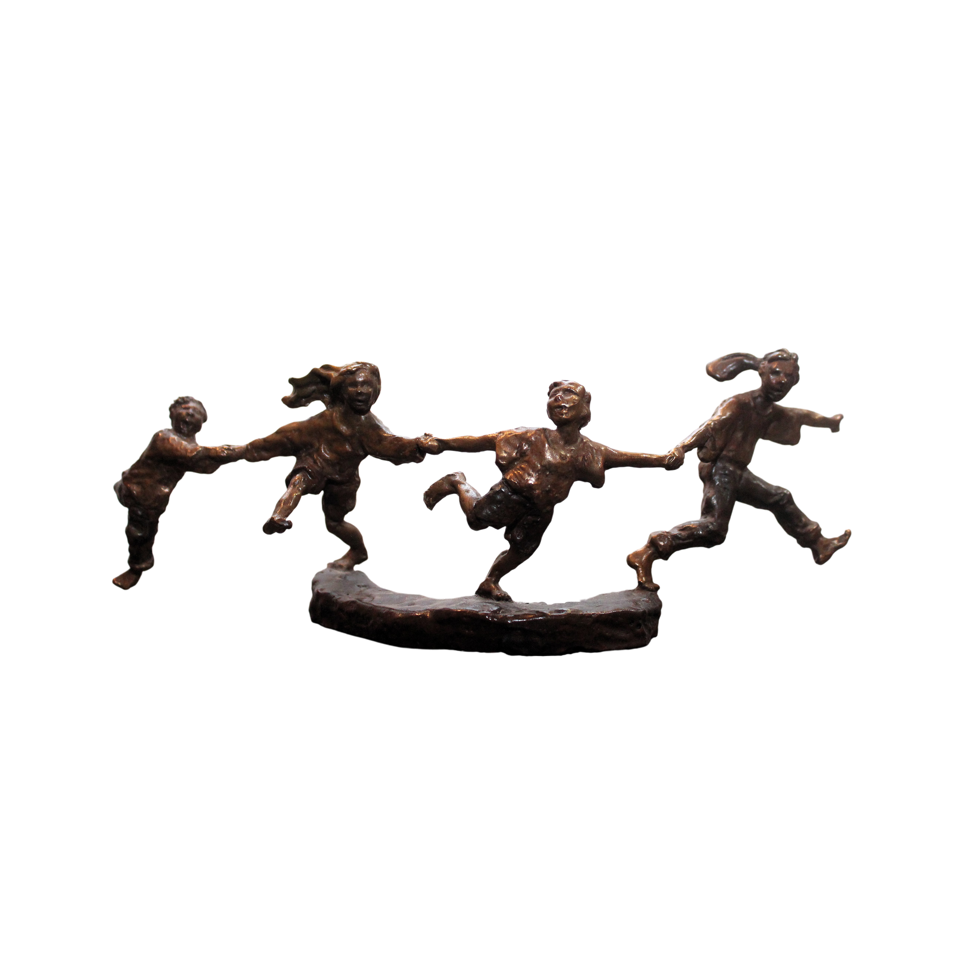 Mark Hopkins  'Crack the Whip' Small Bronze Sculpture - Centaur Art Galleries