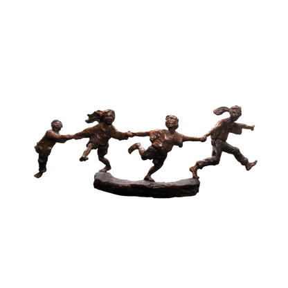 Mark Hopkins  'Crack the Whip' Small Bronze Sculpture - Centaur Art Galleries