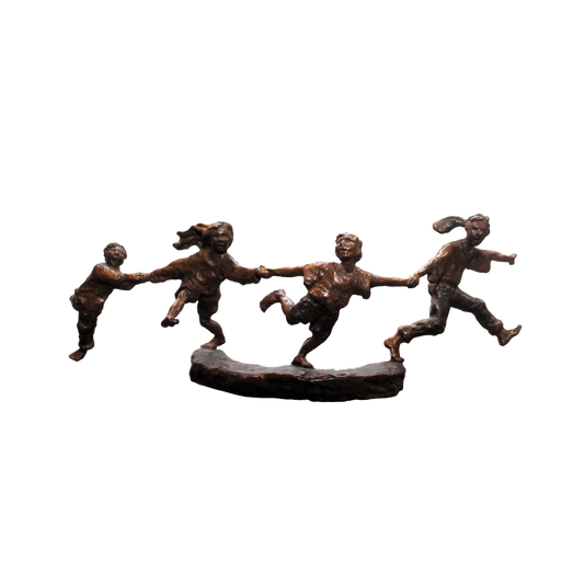 Mark Hopkins  'Crack the Whip' Small Bronze Sculpture - Centaur Art Galleries