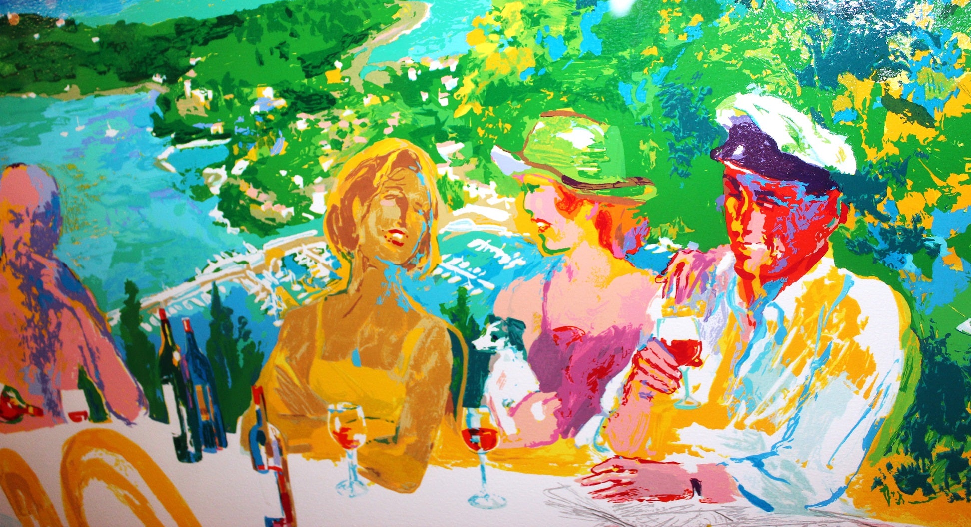 LeRoy Neiman 'Wine Alfresco' - Centaur Art Galleries
