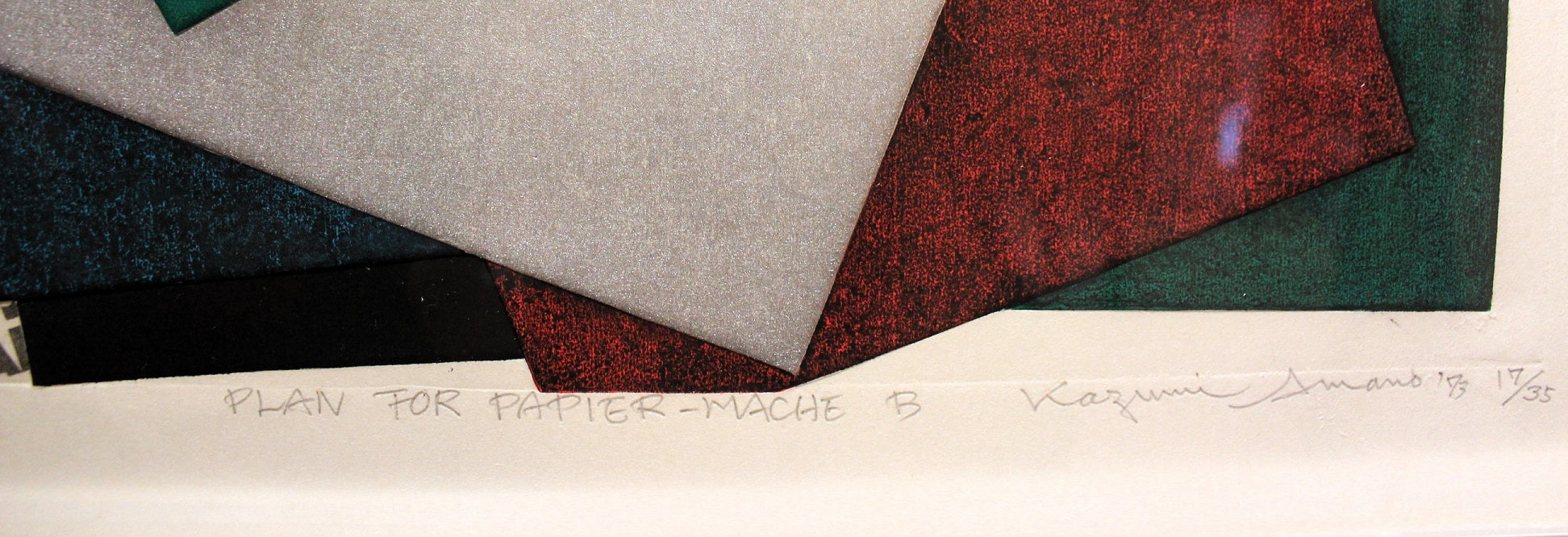 Kazumi Amano 'Paper Mache B 1973' - Centaur Art Galleries