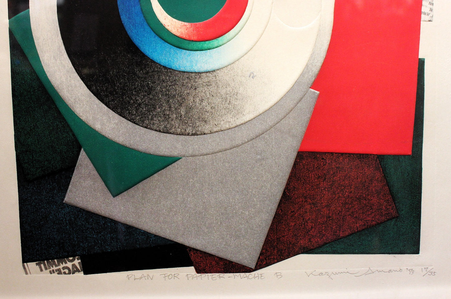 Kazumi Amano 'Paper Mache B 1973' - Centaur Art Galleries