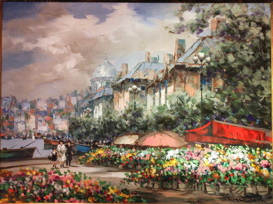 C. Pierre Latour 'Flower Market' - Centaur Art Galleries
