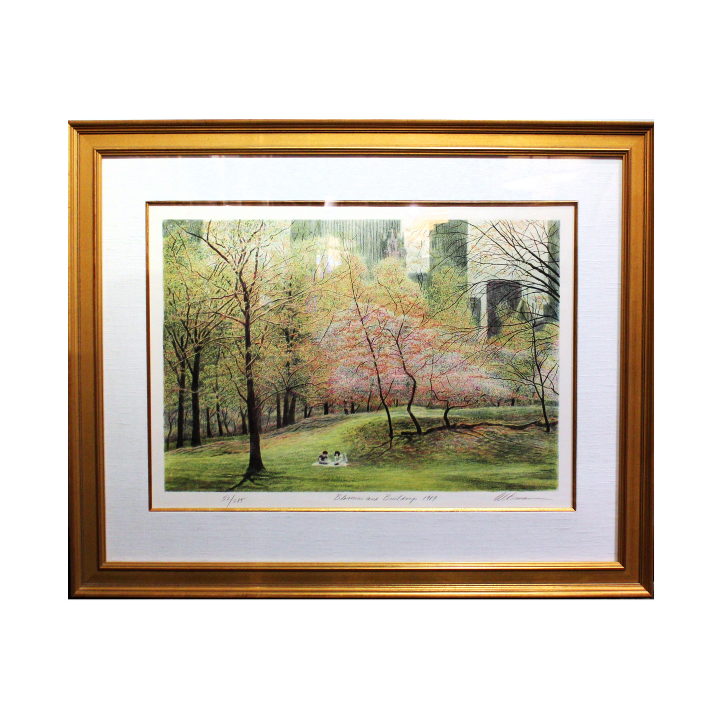 Harold Altman 'Blossoms and Buildings, 1989' - Centaur Art Galleries