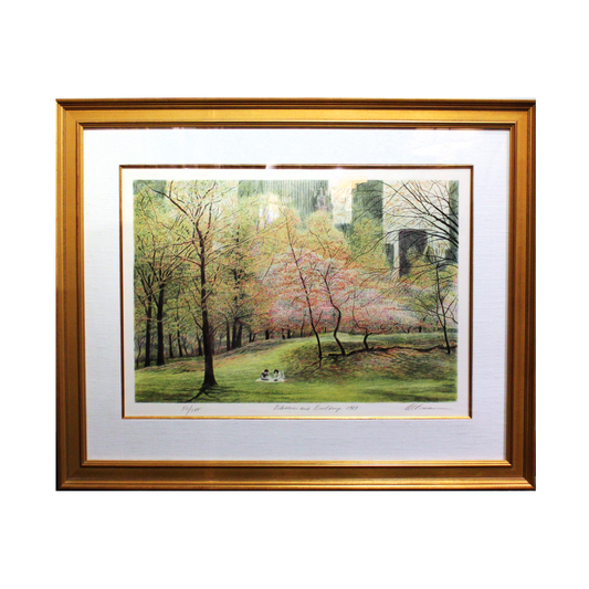 Harold Altman 'Blossoms and Buildings, 1989' - Centaur Art Galleries
