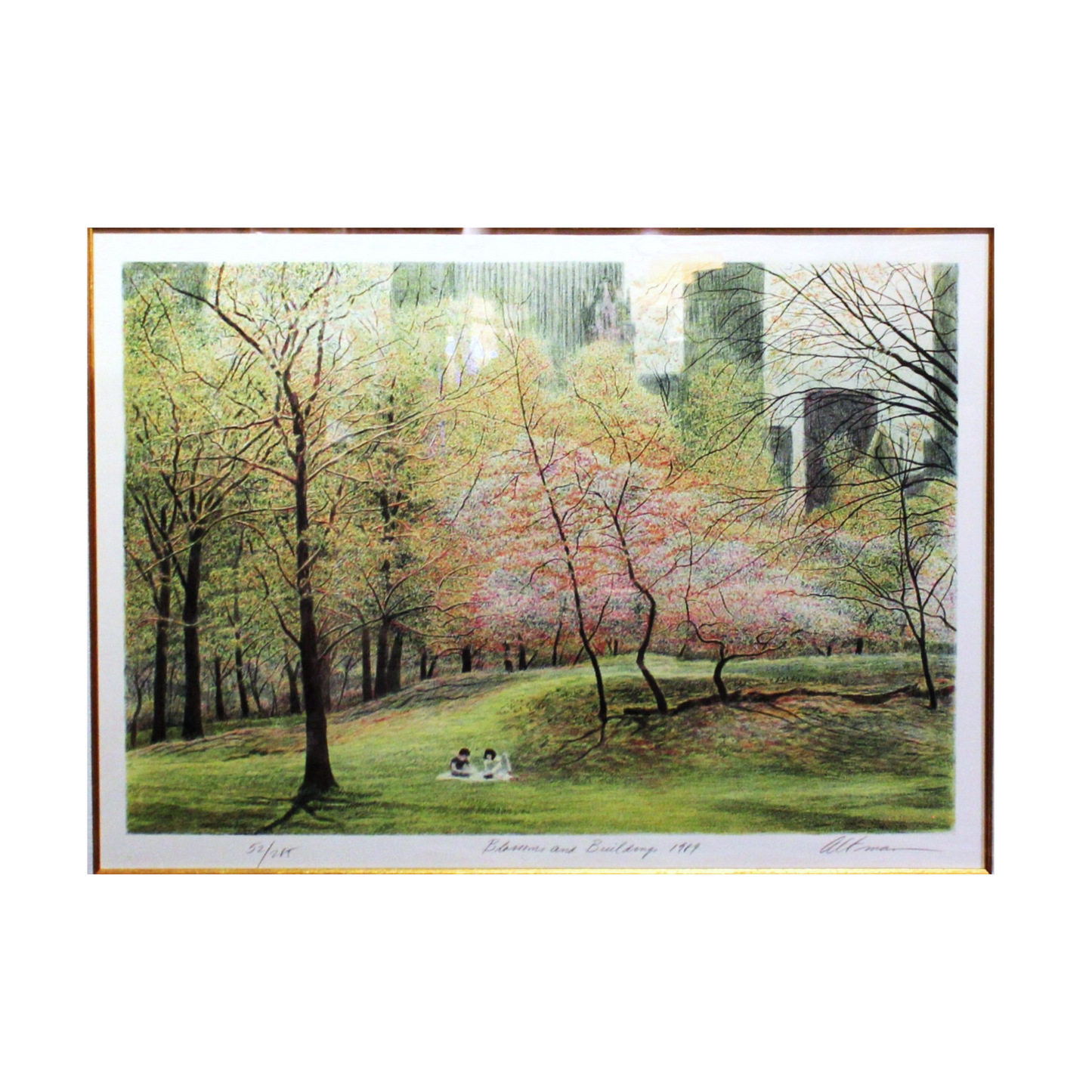 Harold Altman 'Blossoms and Buildings, 1989' - Centaur Art Galleries