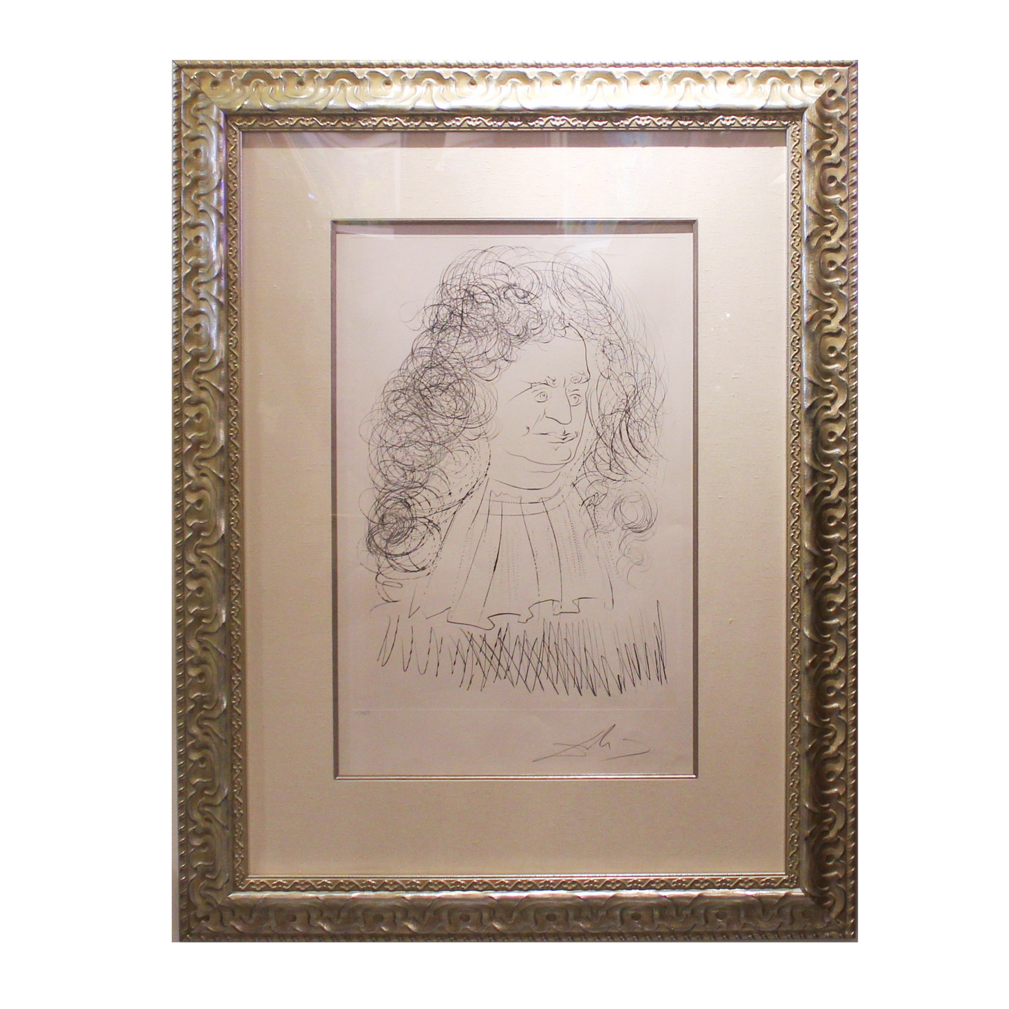 Salvador Dali 'Portrait of La Fountaine' from Le Bestiaire De La Fontaine Suite