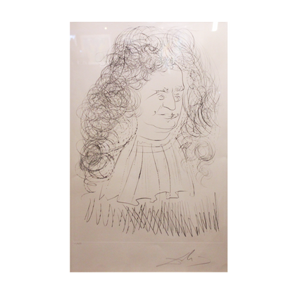 Salvador Dali 'Portrait of La Fountaine' from Le Bestiaire De La Fontaine Suite
