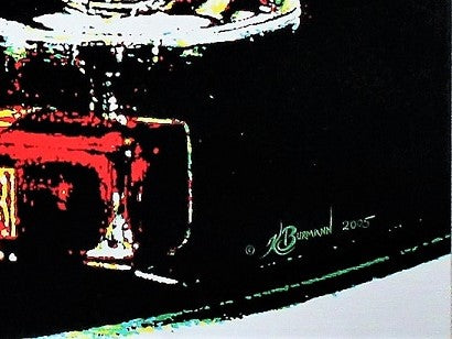 Kurt Burmann 'Desire Me Red'  Stretched Painting
