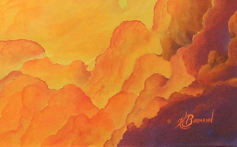 Kurt Burmann 'The Cosmic Nile'  Stretched Painting