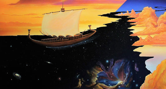 Kurt Burmann 'The Cosmic Nile'  Stretched Painting