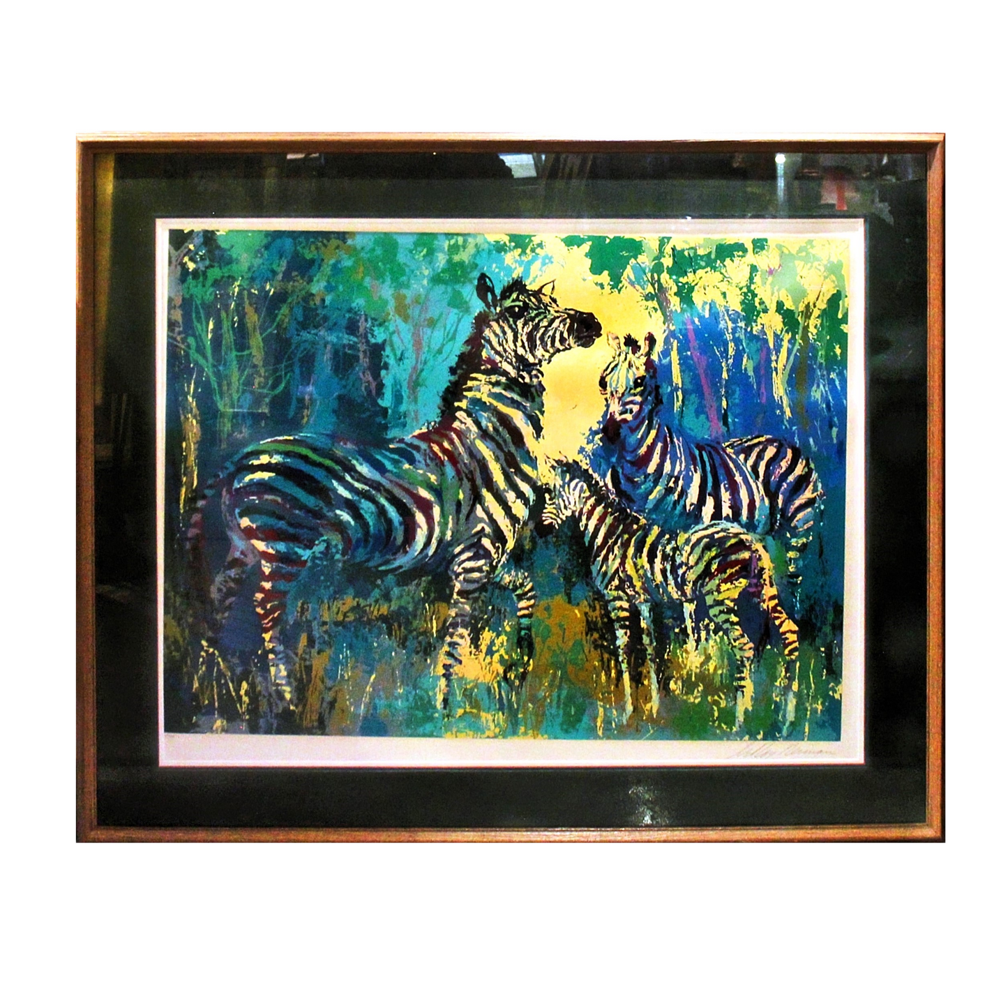 LeRoy Neiman 'Zebra Family'