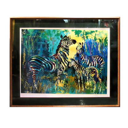 LeRoy Neiman 'Zebra Family'