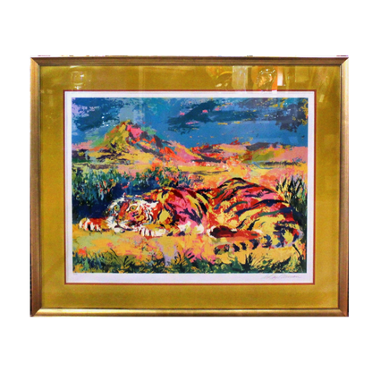 LeRoy Neiman 'Caspian Tiger' Numbered Serigraph