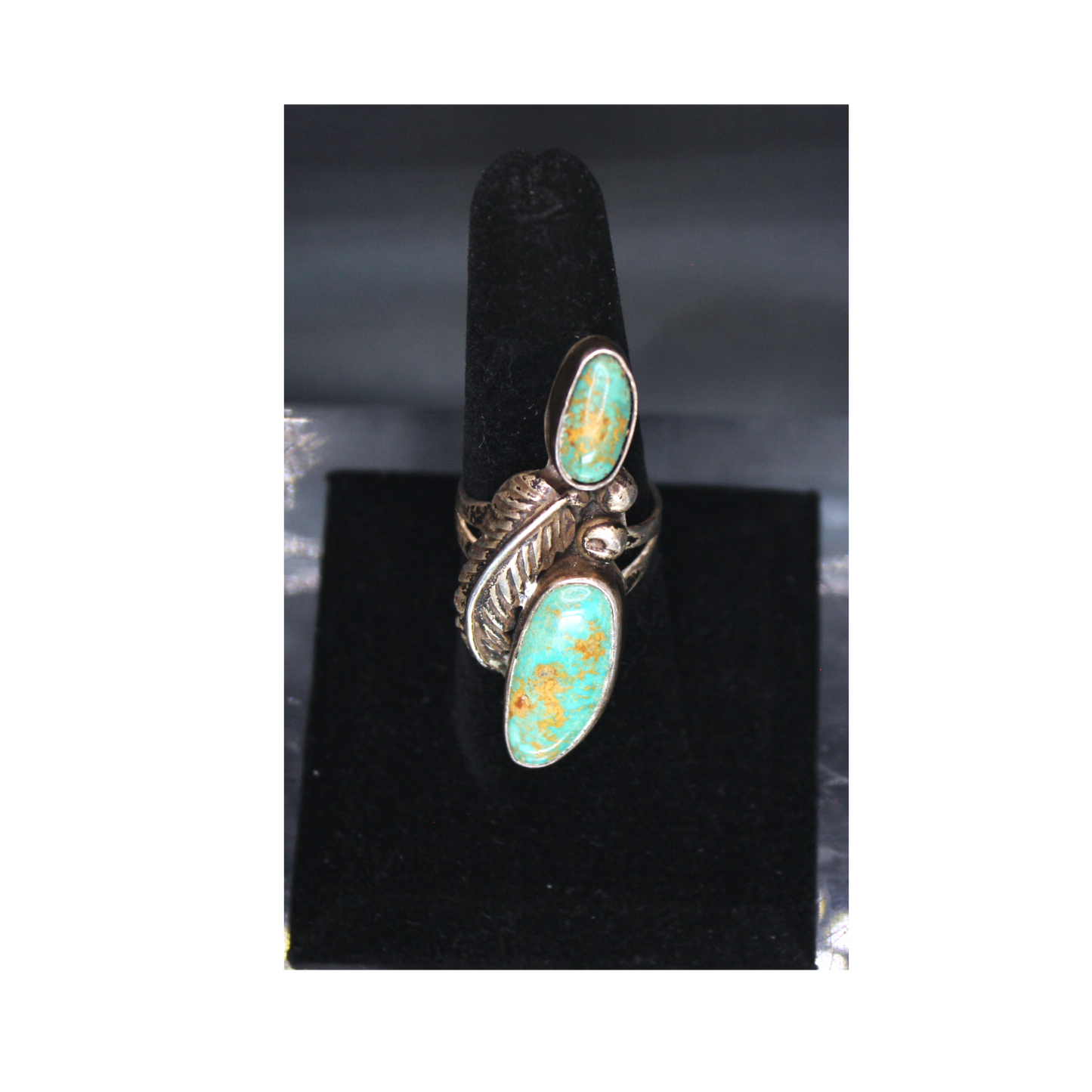 Vintage Navajo Ring with Beautiful Royston Turquoise