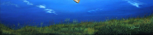 Kurt Burmann 'Grand Teton Mirror of Serenity'  Stretched Painting