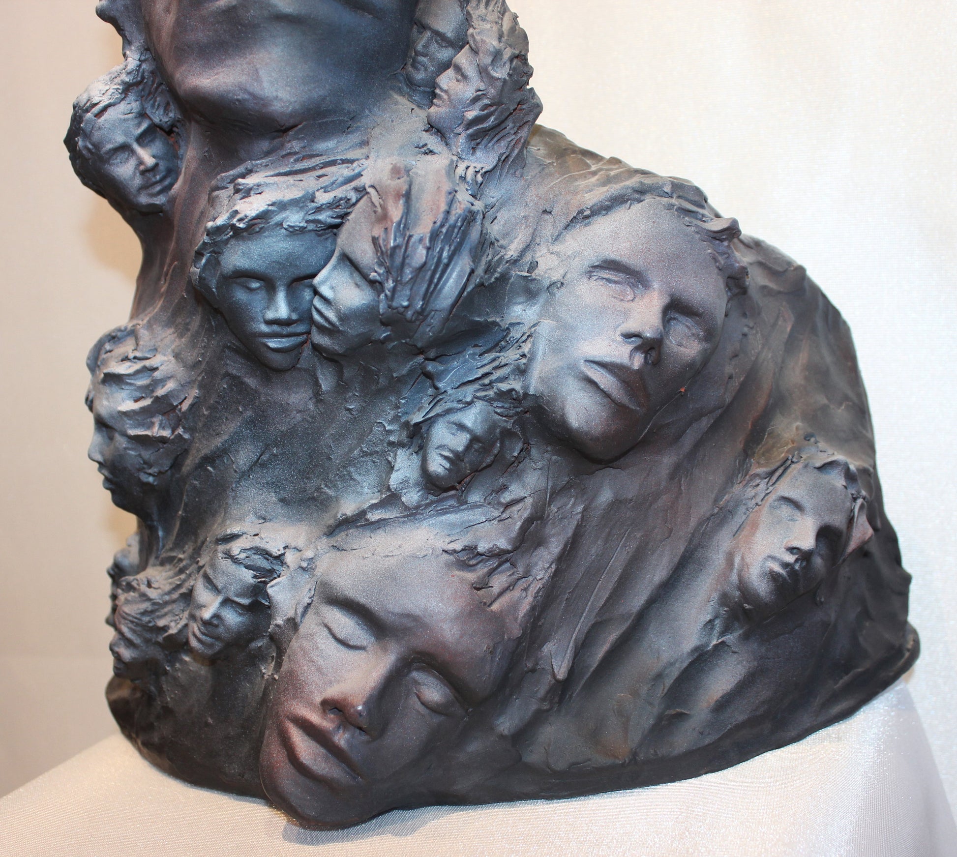 Sam Corner "Many Faces' Sculpture - Centaur Art Galleries