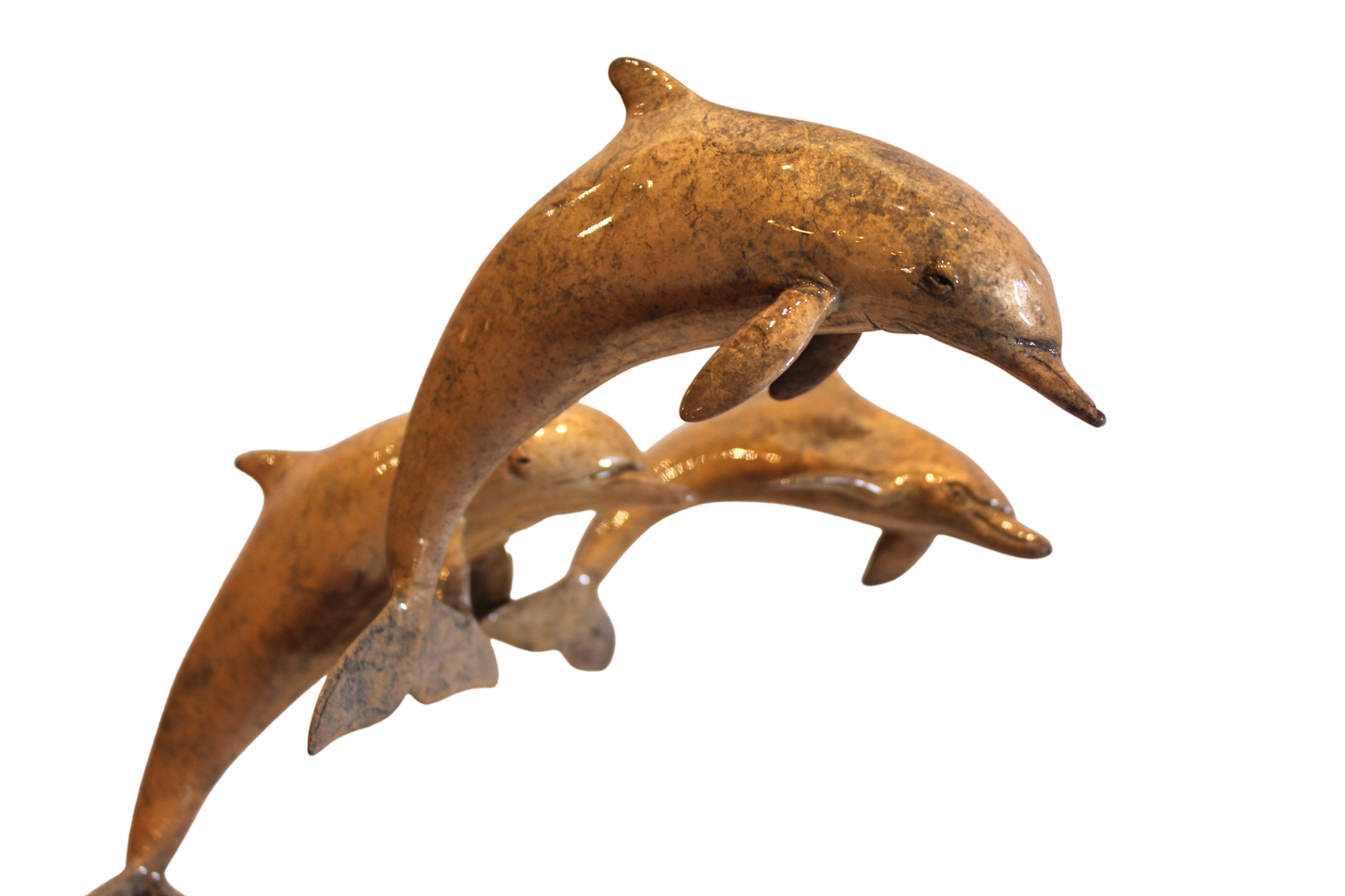 Brian Arthur 'Leapin Dolphin Family of 3' Bronze Sculpture - Centaur Art Galleries