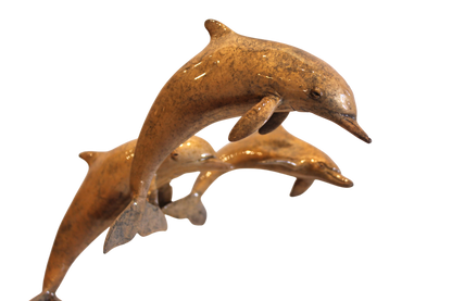 Brian Arthur 'Leapin Dolphin Family of 3' Bronze Sculpture - Centaur Art Galleries
