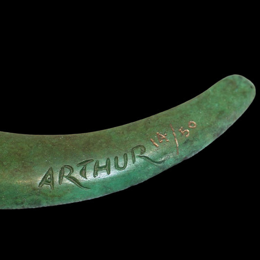 Brian Arthur 'Open Wing Snow White Egret' Sculpture - Centaur Art Galleries