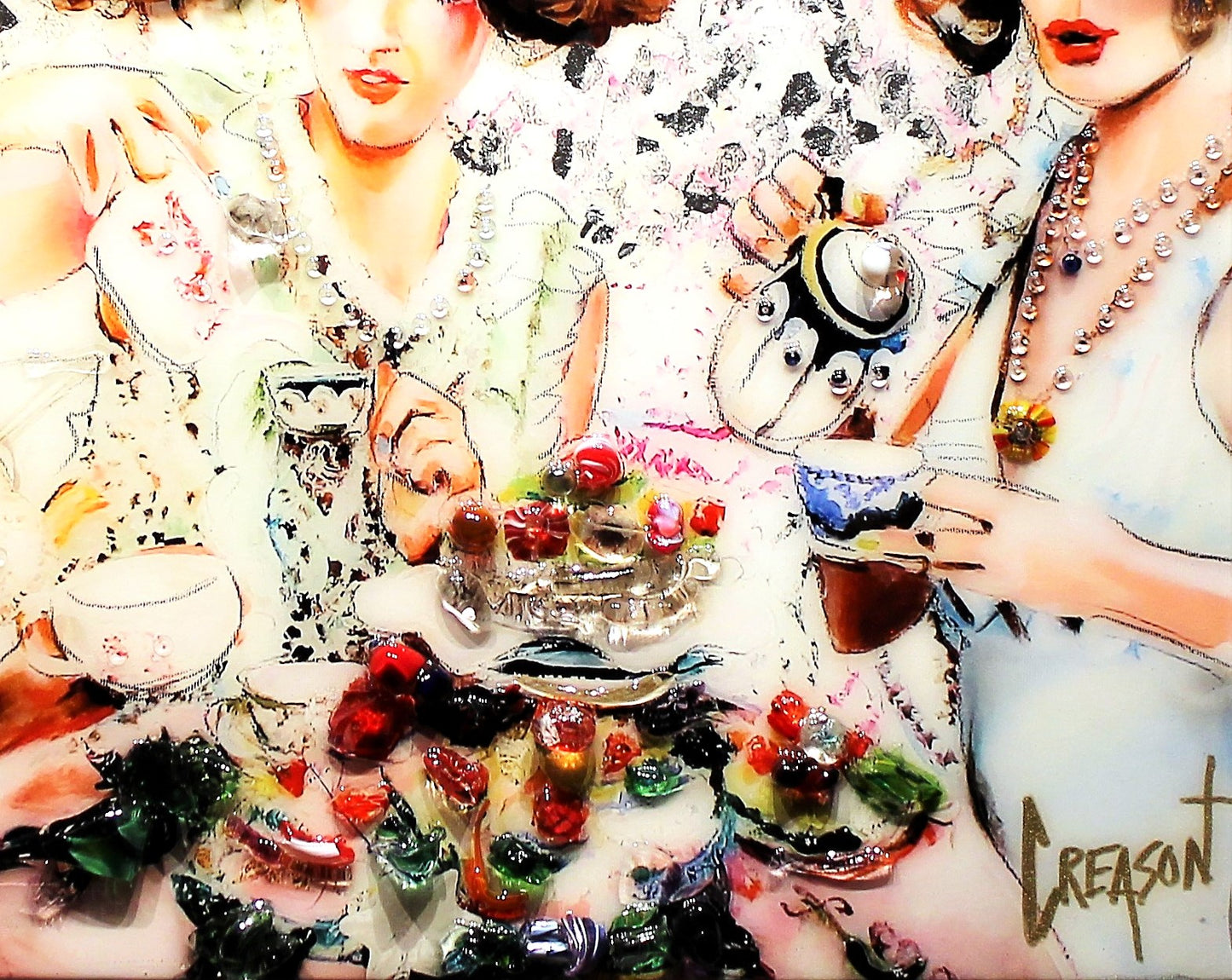 Greg Creason 'Spilling The Tea' - Centaur Art Galleries