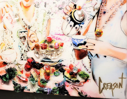 Greg Creason 'Spilling The Tea' - Centaur Art Galleries