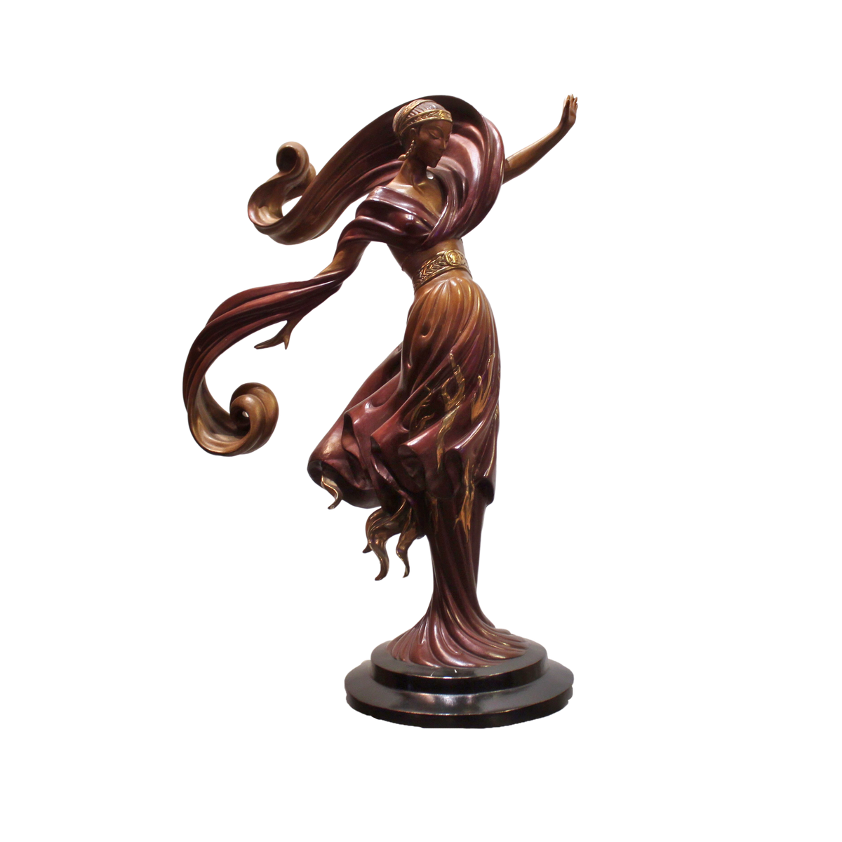 Erte 'Flames of Love' Bronze Sculpture