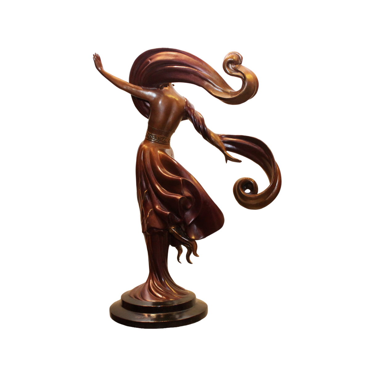 Erte 'Flames of Love' Bronze Sculpture
