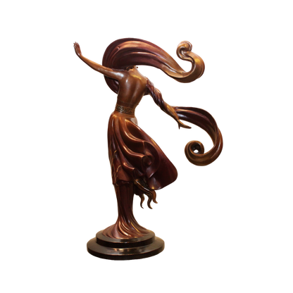 Erte 'Flames of Love' Bronze Sculpture