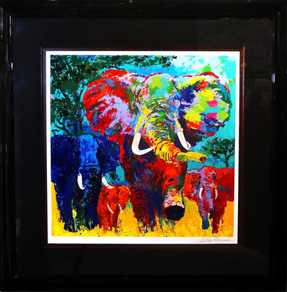 LeRoy Neiman "Elephant Charge" - Centaur Art Galleries
