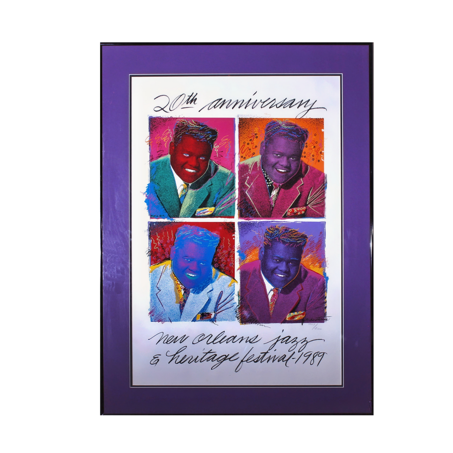 Ricard Thomas 'Fat Domino- New Orleans Jazz & Heritage Festival 20th Anniversary 1989'