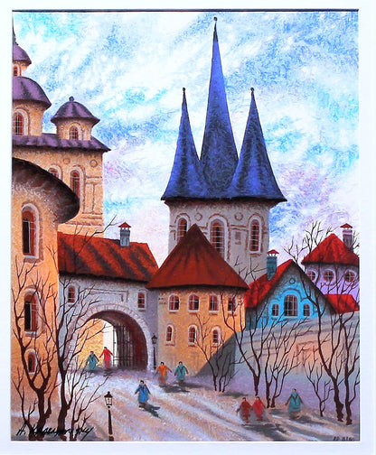 Anatol Krasnyansky 'Old Tallin ll' - Centaur Art Galleries