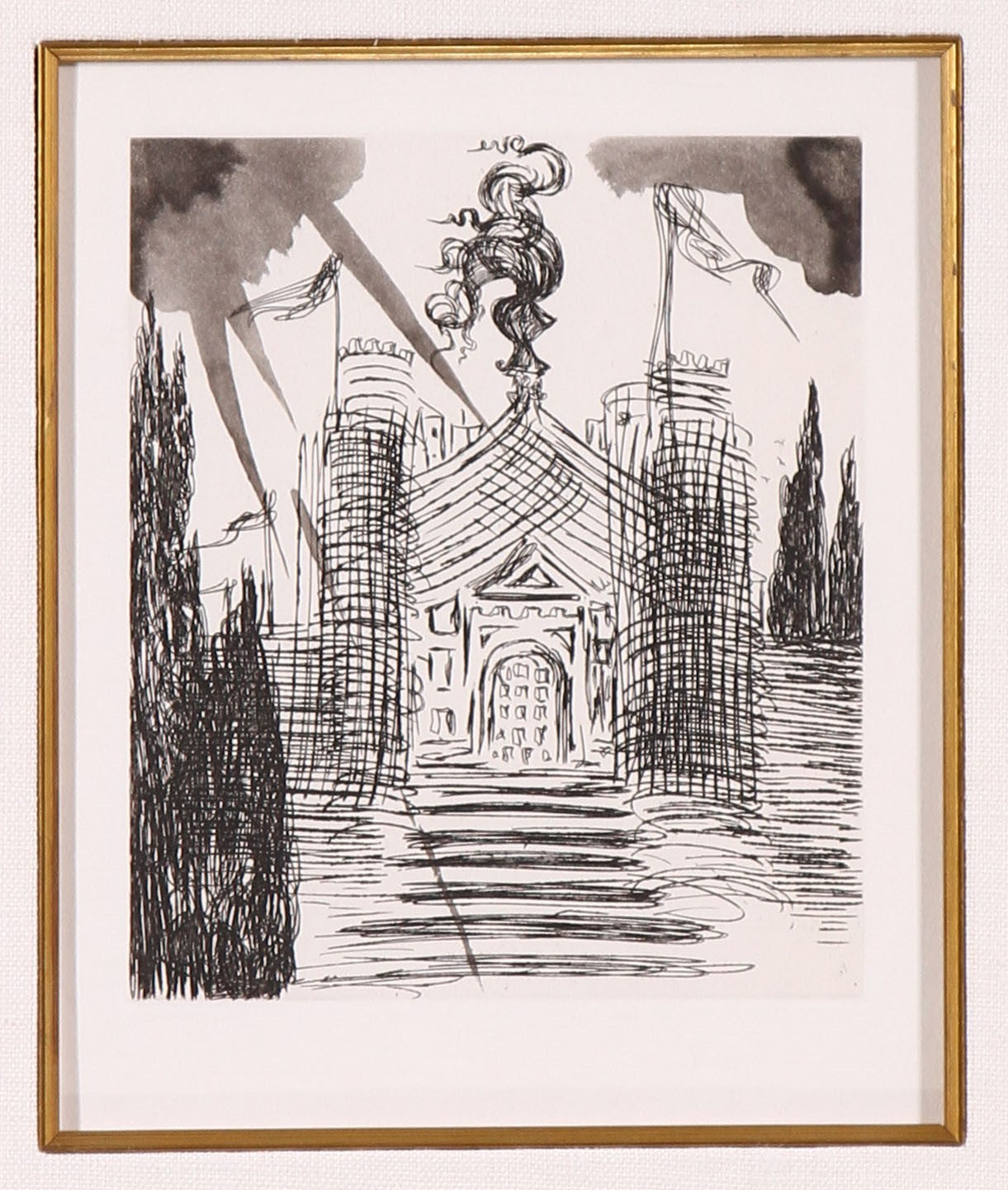 Salvador Dali 'Le Chateau D’Otrante Suite- Plate 3' - Centaur Art Galleries