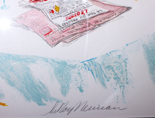 LeRoy Neiman 'Wine Alfresco'