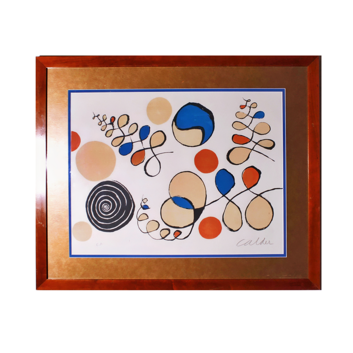 Alexander Calder 'Untilted' Rare Signed Stone Lithograph