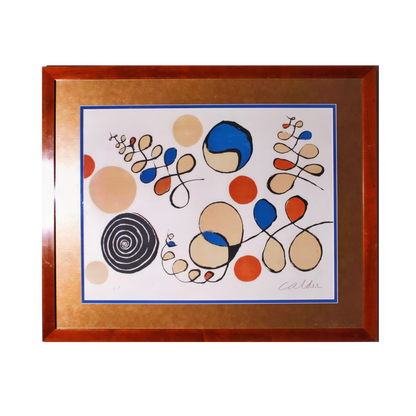 Alexander Calder 'Untilted' Rare Signed Stone Lithograph