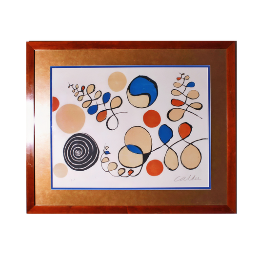 Alexander Calder 'Untilted' Rare Signed Stone Lithograph