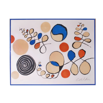 Alexander Calder 'Untilted' Rare Signed Stone Lithograph