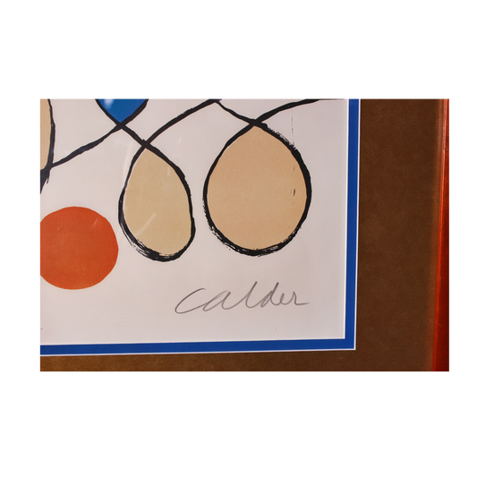 Alexander Calder 'Untilted' Rare Signed Stone Lithograph