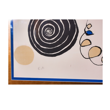Alexander Calder 'Untilted' Rare Signed Stone Lithograph