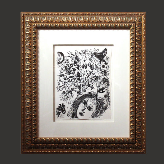 Marc Chagall 'Couple Beside Tree' - Centaur Art Galleries