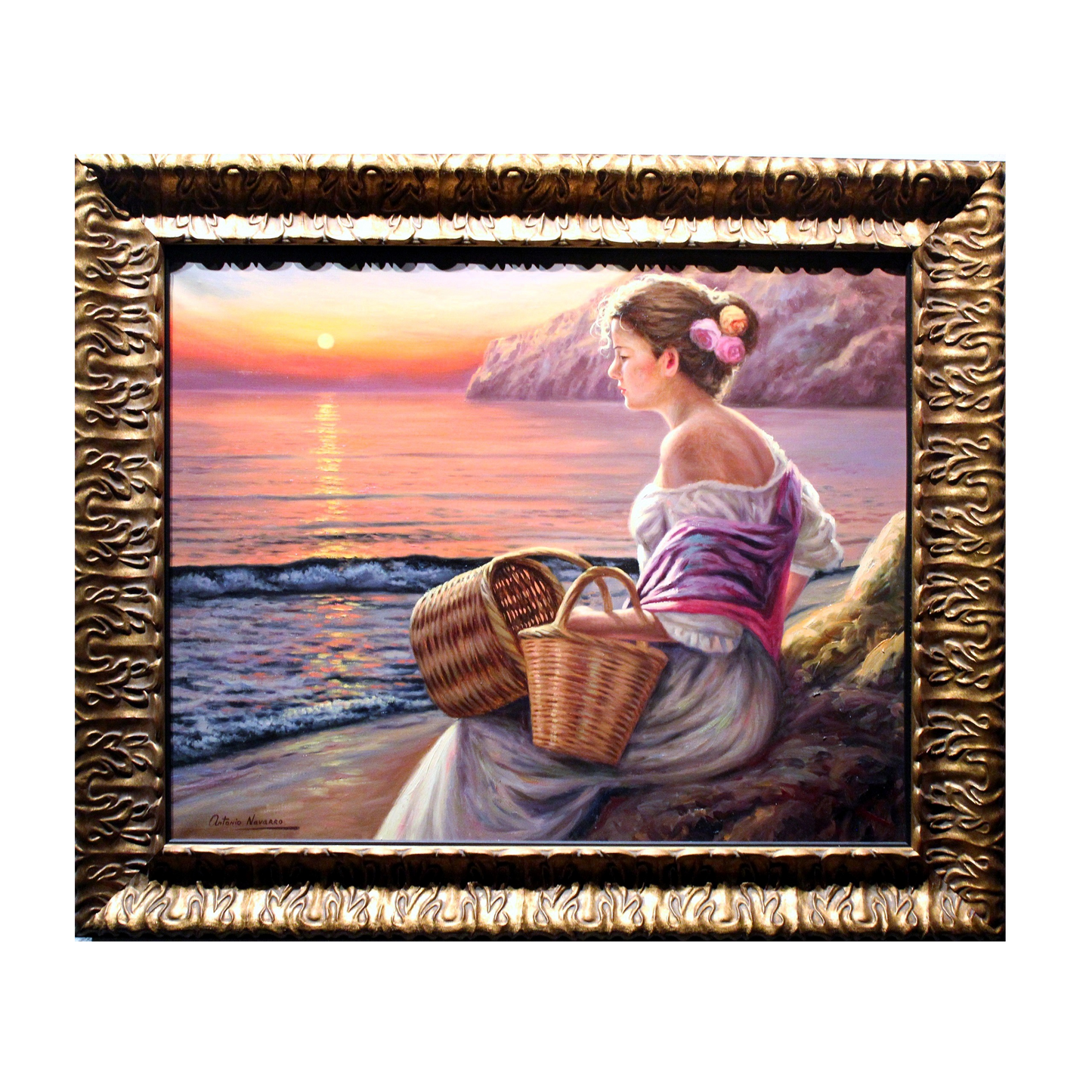 Antonio Navarro 'Figure Study' Painting - Centaur Art Galleries