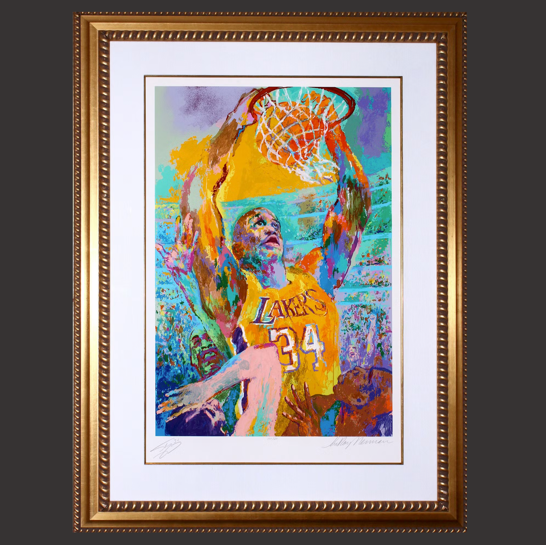 Leroy Neiman 'Shaq' - Centaur Art Galleries